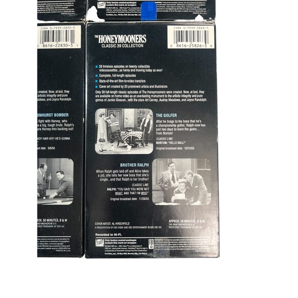 THE HONEYMOONERS Classic 39 Collection LOT of 8 VHS Tapes 16 Episodes 80s TESTED - Picture 8 of 16
